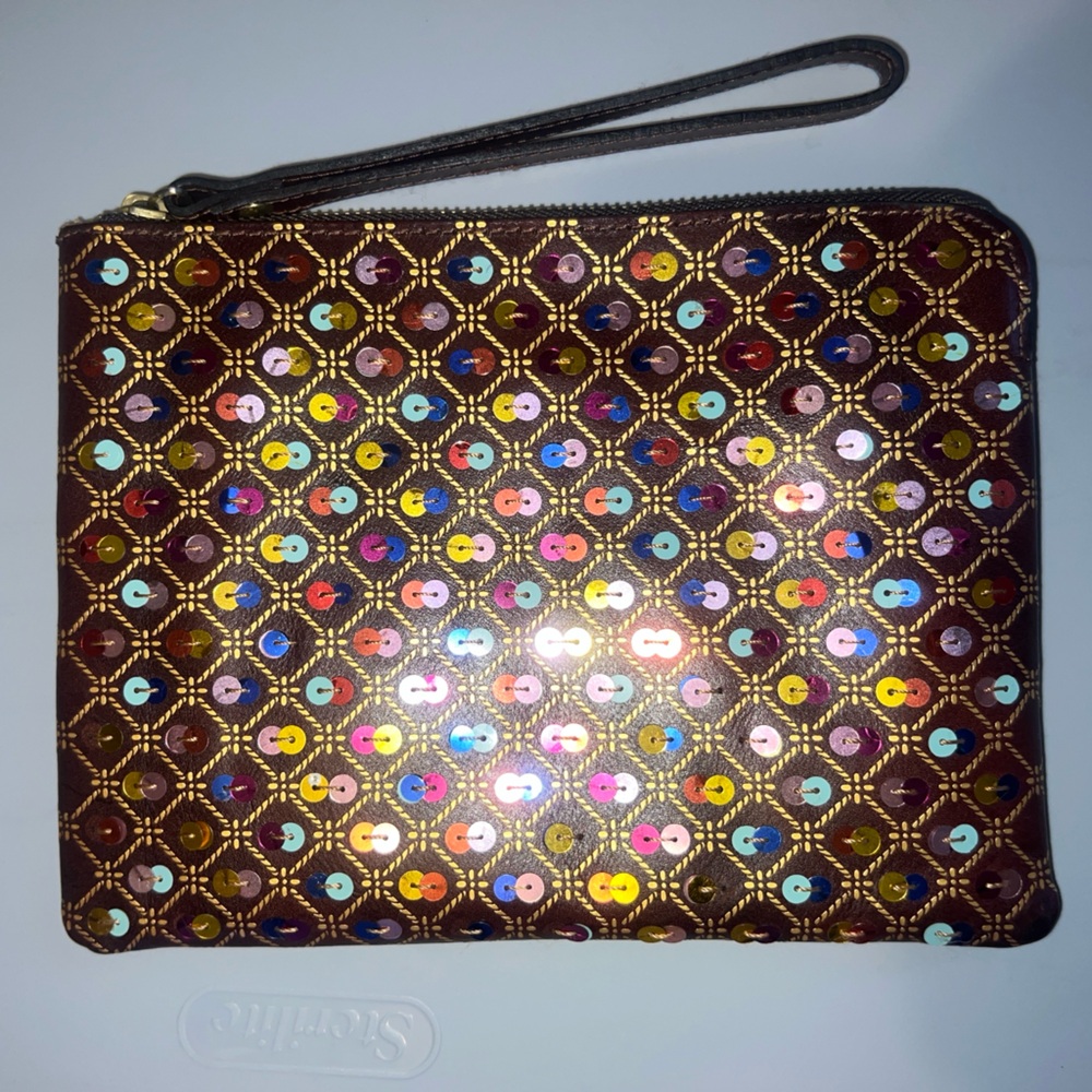 Patricia Nash Multicolor Sequin Wristlet